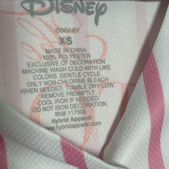 Disney’s Aristocats Marie Baseball Jersey Pink and White Striped Size XS - Picture 3 of 4